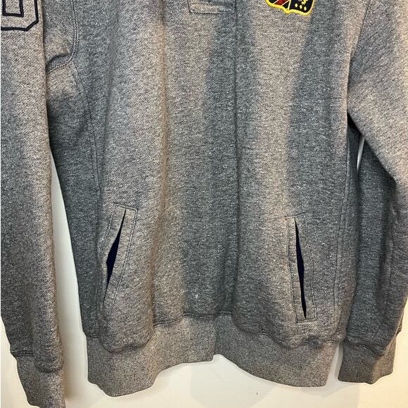 Tommy‎ Hilfiger Mens Gray Zipper Pull Over Size Medium Crest Embroidered - Picture 7 of 9